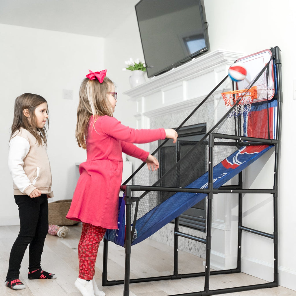 Turn A Rainy Day Into A Family Fun Indoor Hoop Fest