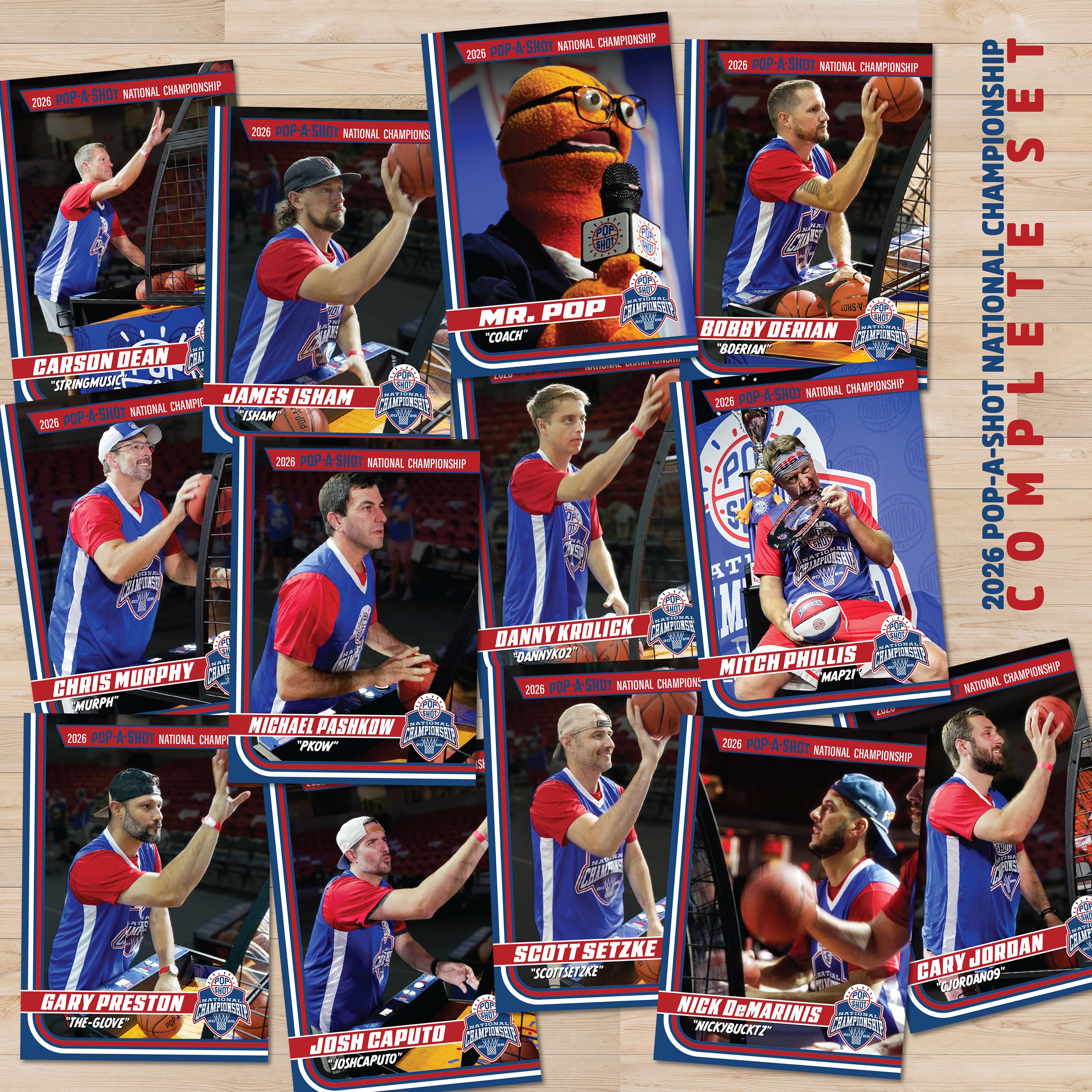 Limited-Edition 2026 Pop-A-Shot Championship Foil Trading Card Set