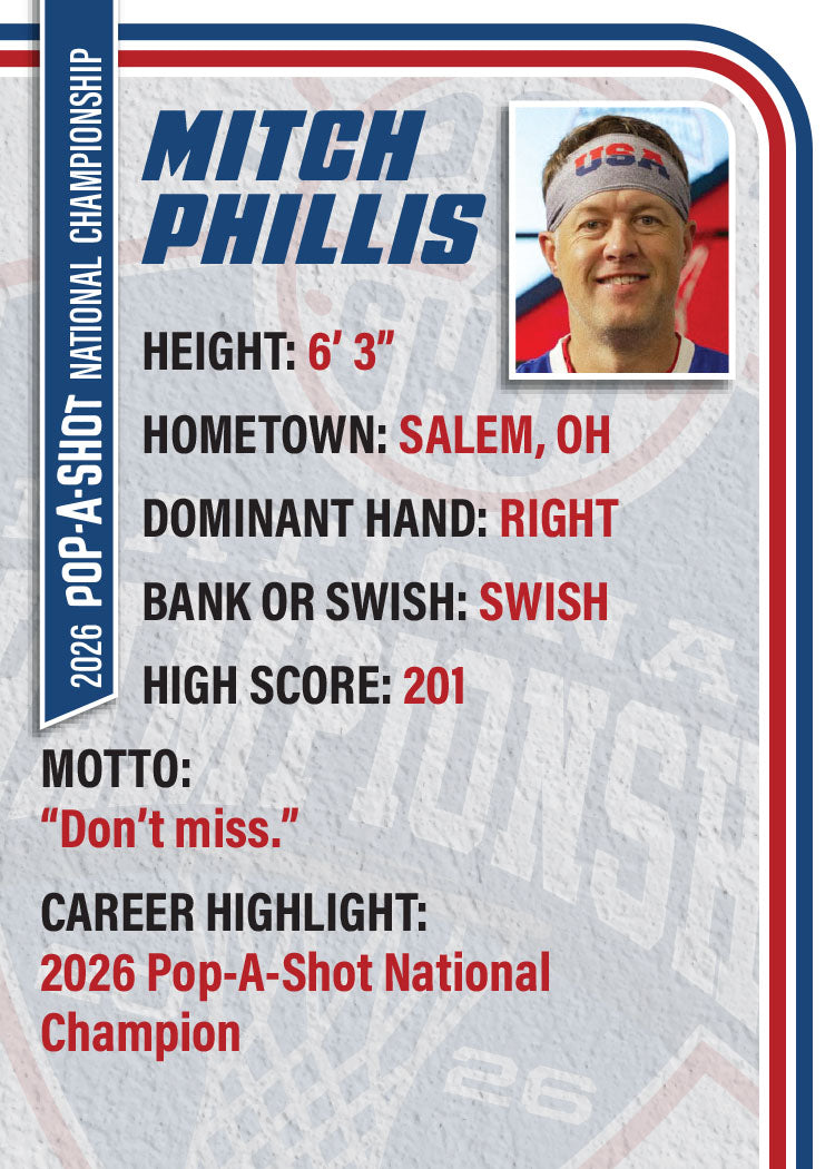 Limited-Edition 2026 Pop-A-Shot Championship Foil Trading Card Set