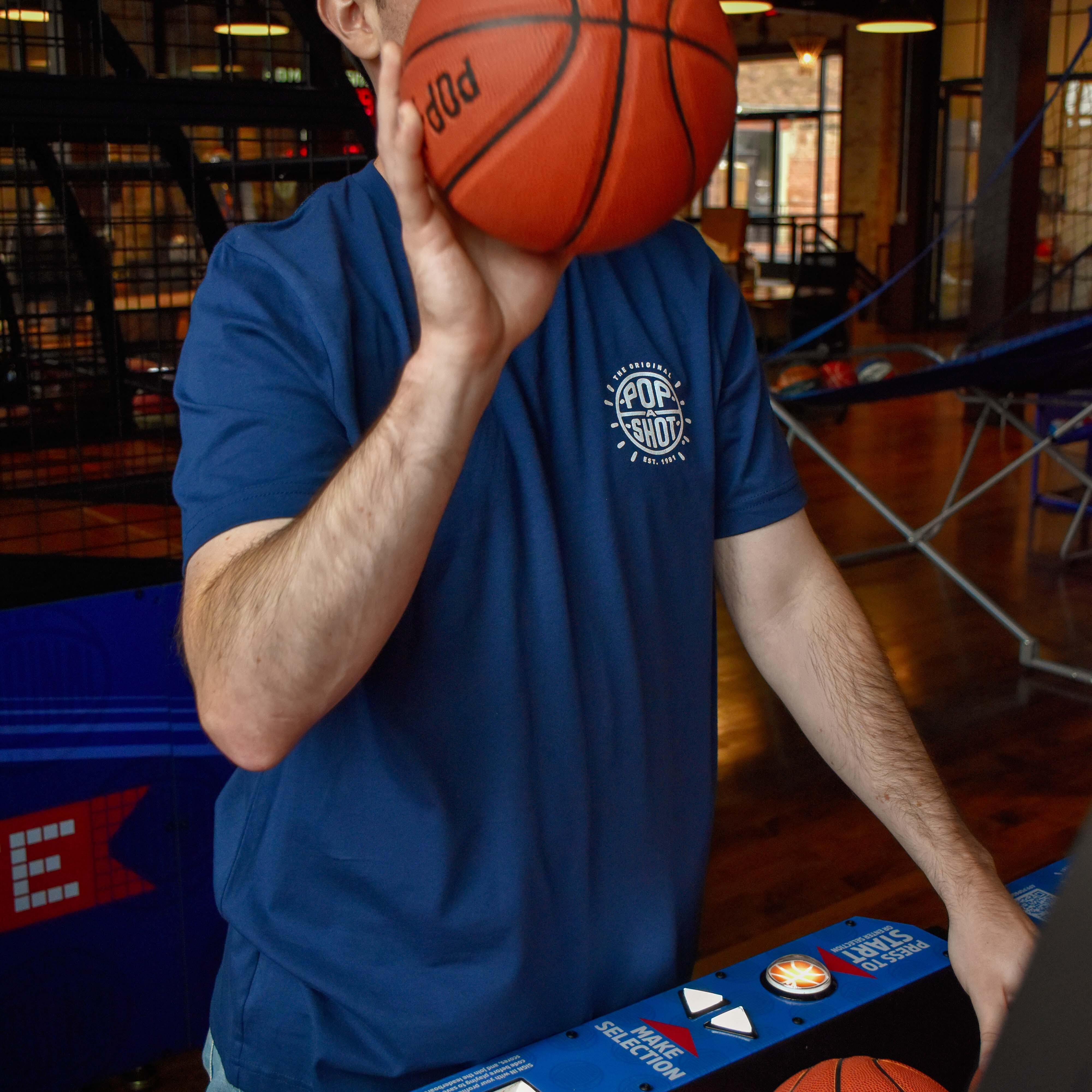 Pop-A-Shot Logo Navy Tee