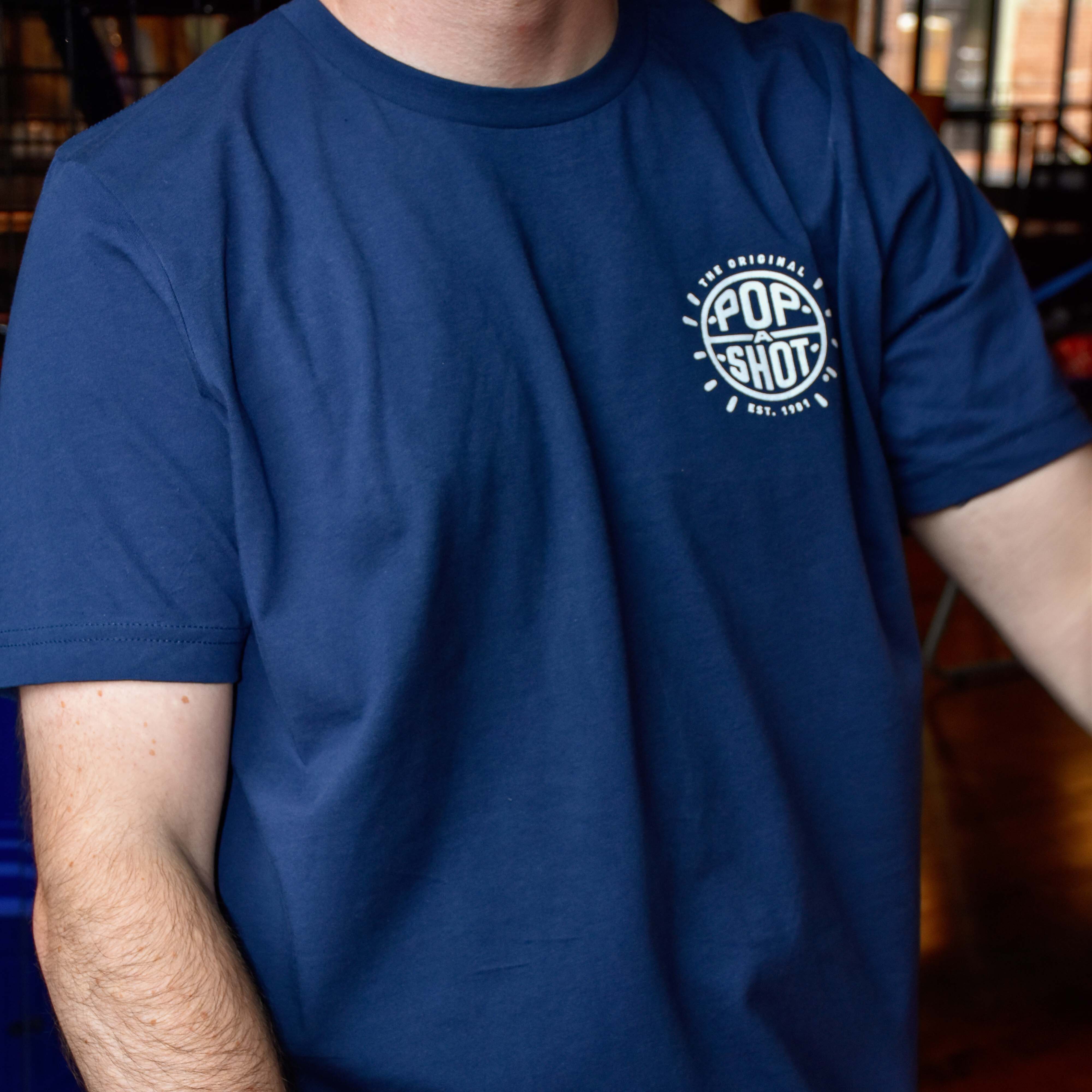 Pop-A-Shot Logo Navy Tee