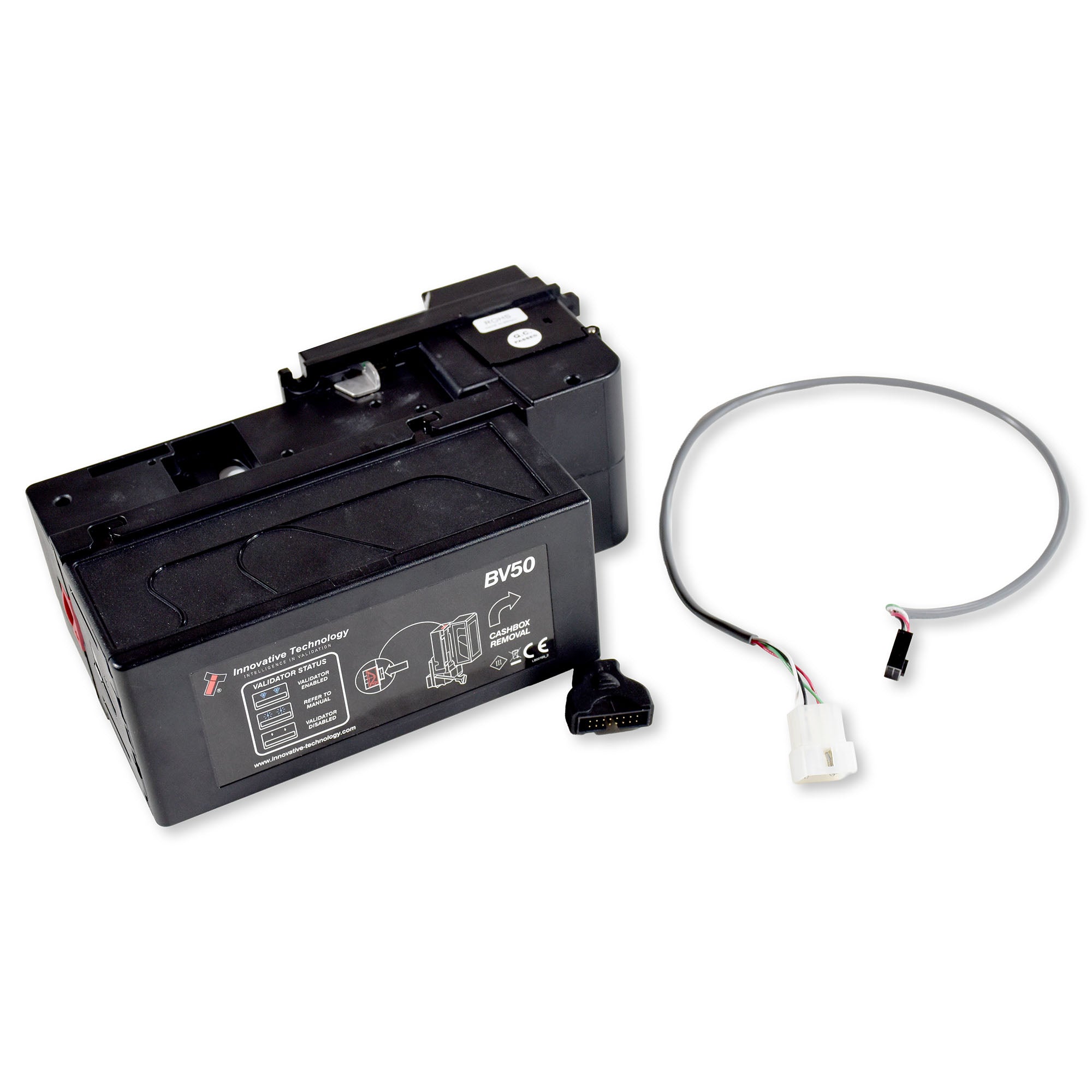 BV50 Dollar Bill Acceptor with 9-Pin Wire Harness - Pop-A-Shot Elite
