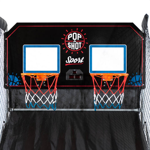 close up of dual shot sport backboard in the black color way