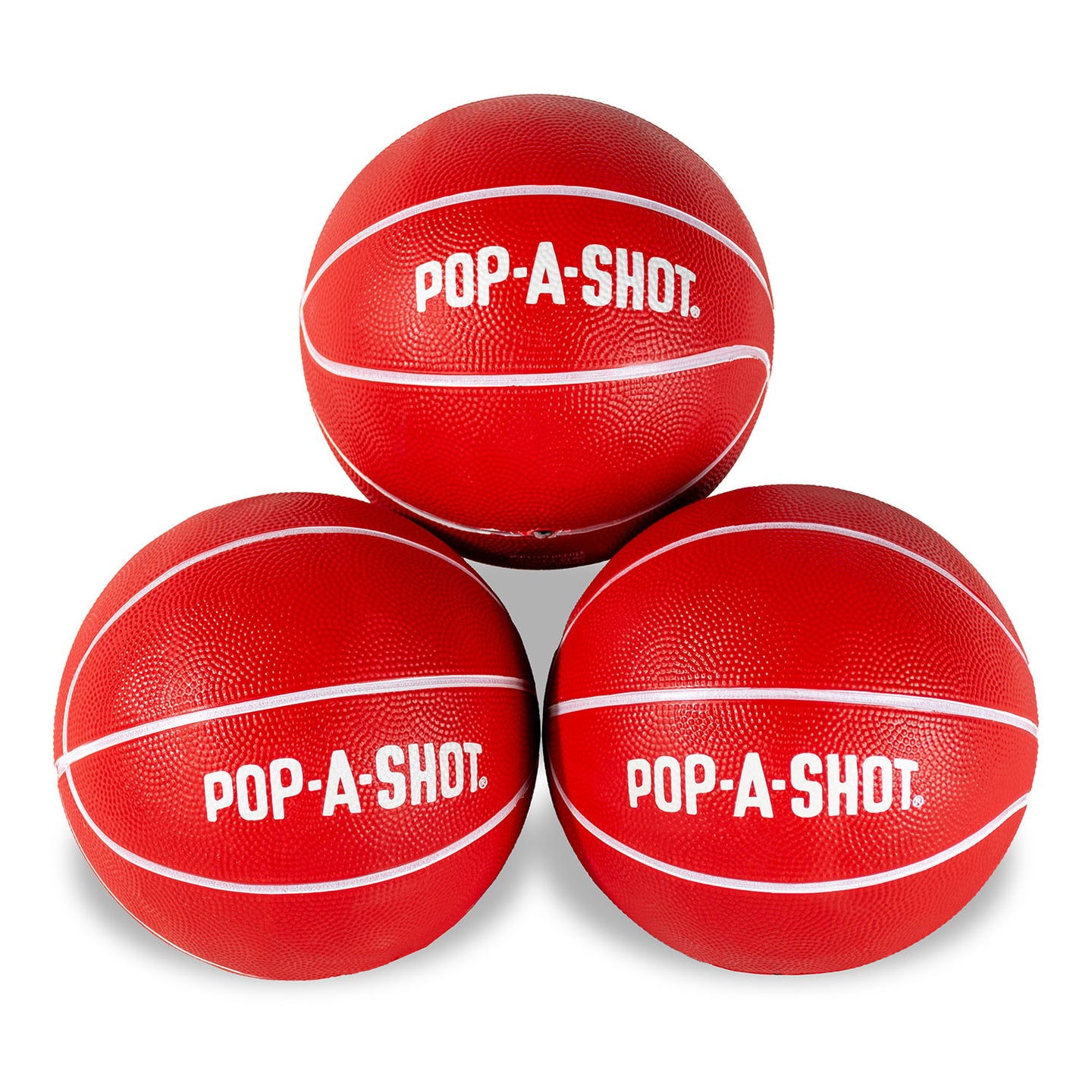 Red Mini Basketballs - With Logo - Pop-A-Shot®
